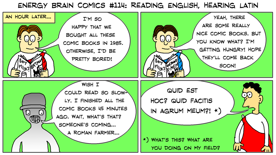 Reading English, Hearing Latin