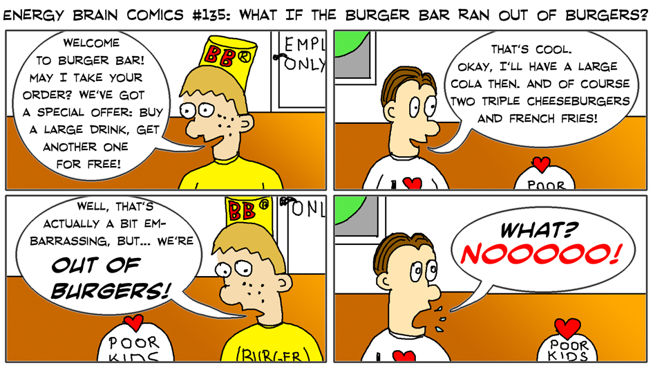 What If The Burger Bar Ran Out Of Burgers?