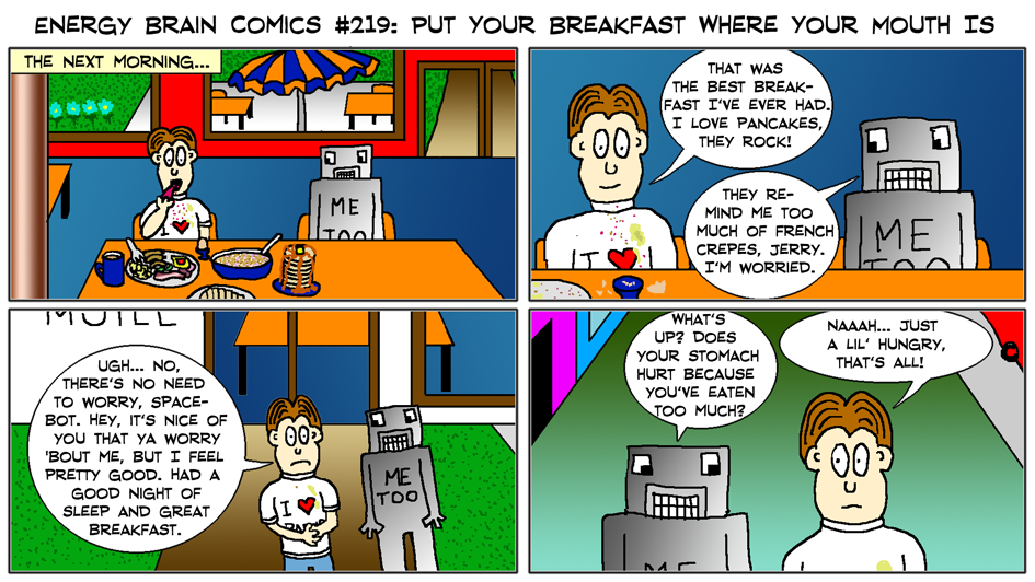 Wait, did they just leave without paying? How will Terry, Monty, and the doctor even know? Put Your Breakfast Where Your Mouth Is