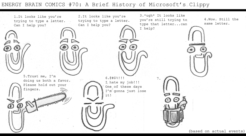 A Brief History of Microsoft's Clippy (Guest Strip)