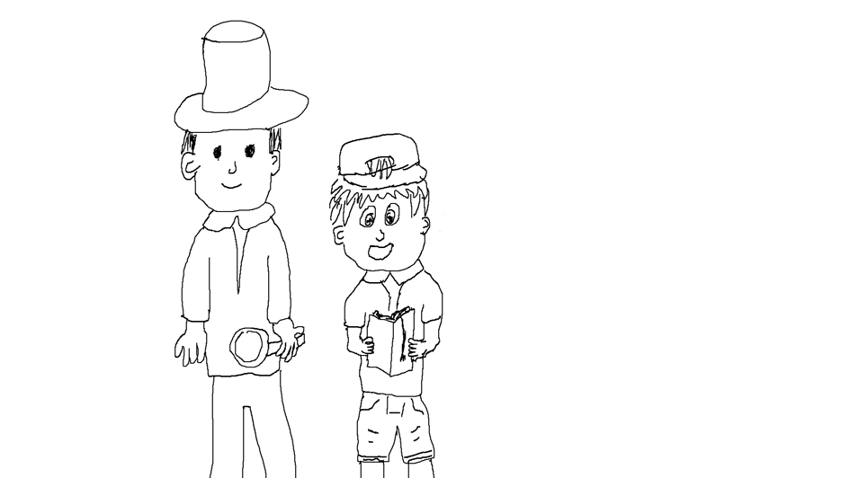 Professor Layton and Luke (Leon)