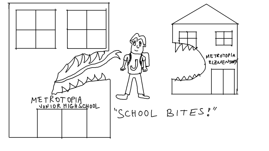 Jerry Fallout in: "School Bites!"
