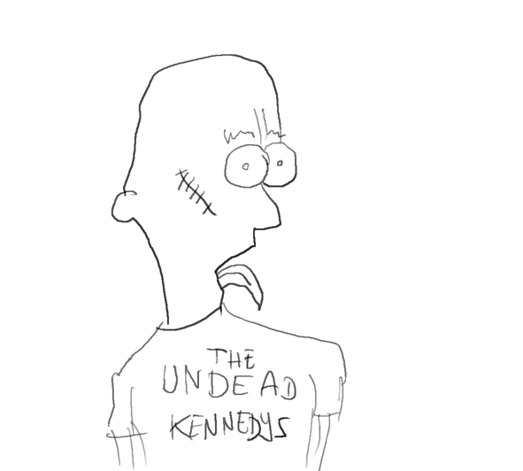 He also likes to listen to The No-Sex Pistols and the Untoten Hosen ("Undead Pants") Zombie Punk